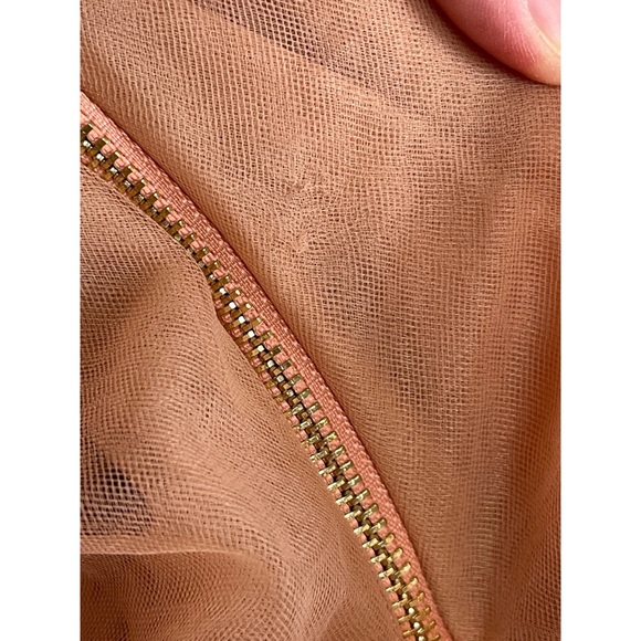 BRONX AND BANCO Anna Tiered Tulle Strapless Pink Maxi Dress Size Small - Picture 11 of 15